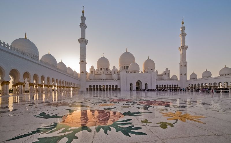 мечеть Абу-Даби - фото внутри